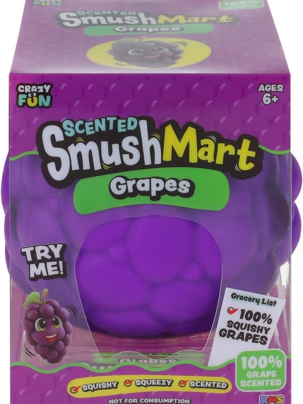 Scented Grapes Squishy Toy - Purple